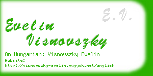 evelin visnovszky business card